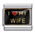 I HEART MY WIFE ITALIAN CHARM