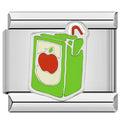 Apple Juice Italian Charm Italian charm bracelet link in stainless steel