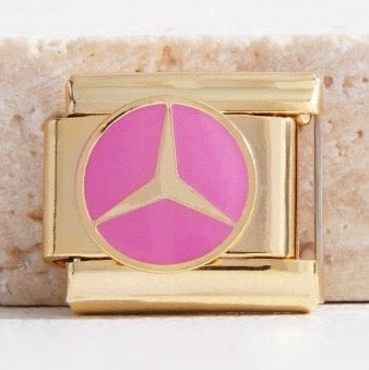 PINK MERCEDES BENZ CHARM