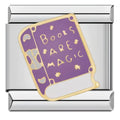 Books Are Magic Italian Charm Italian charm bracelet link in stainless steel
