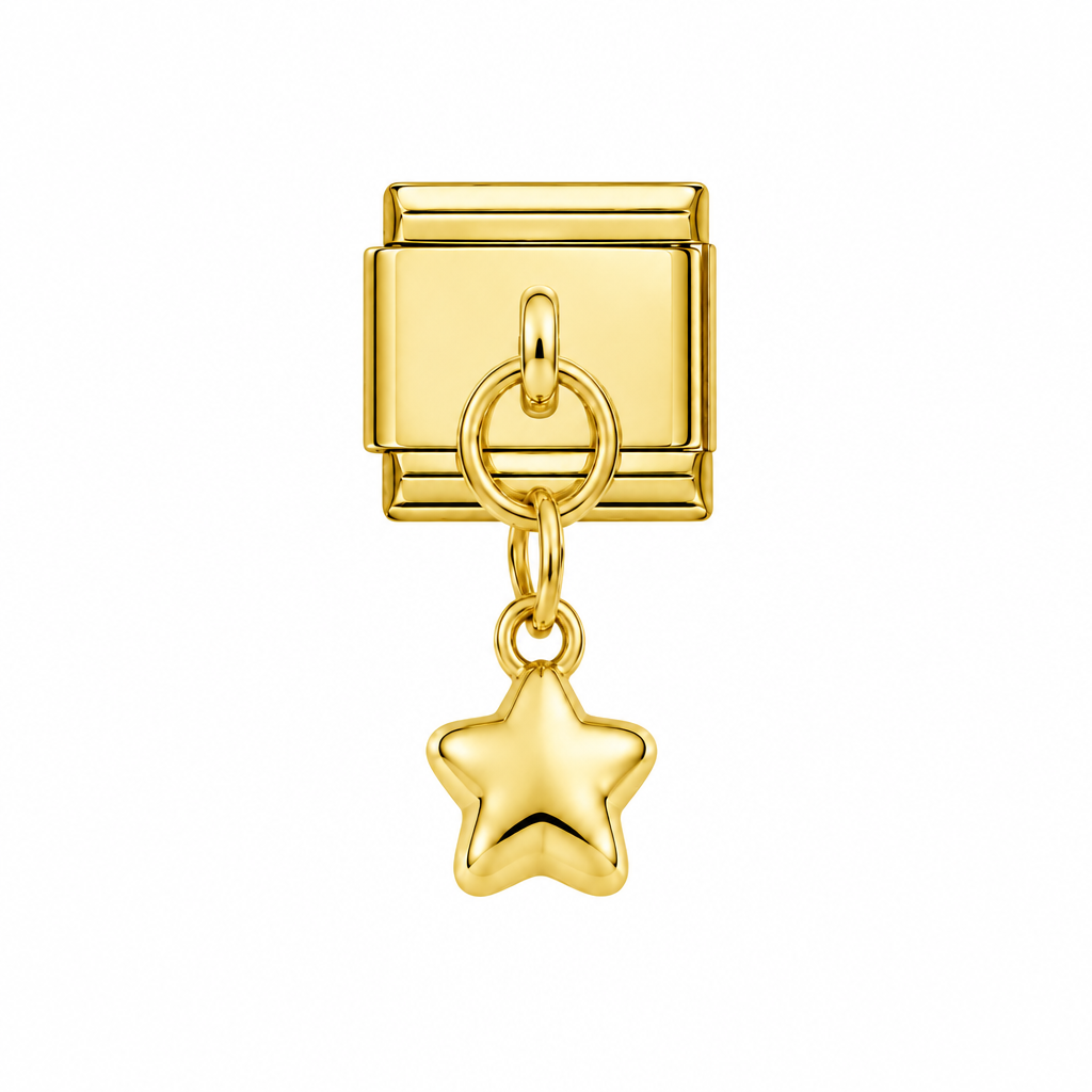 BUBBLE STAR PENDANT ITALIAN CHARM