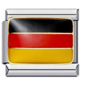 Germany Flag Italian Charm Italian charm bracelet link in stainless steel