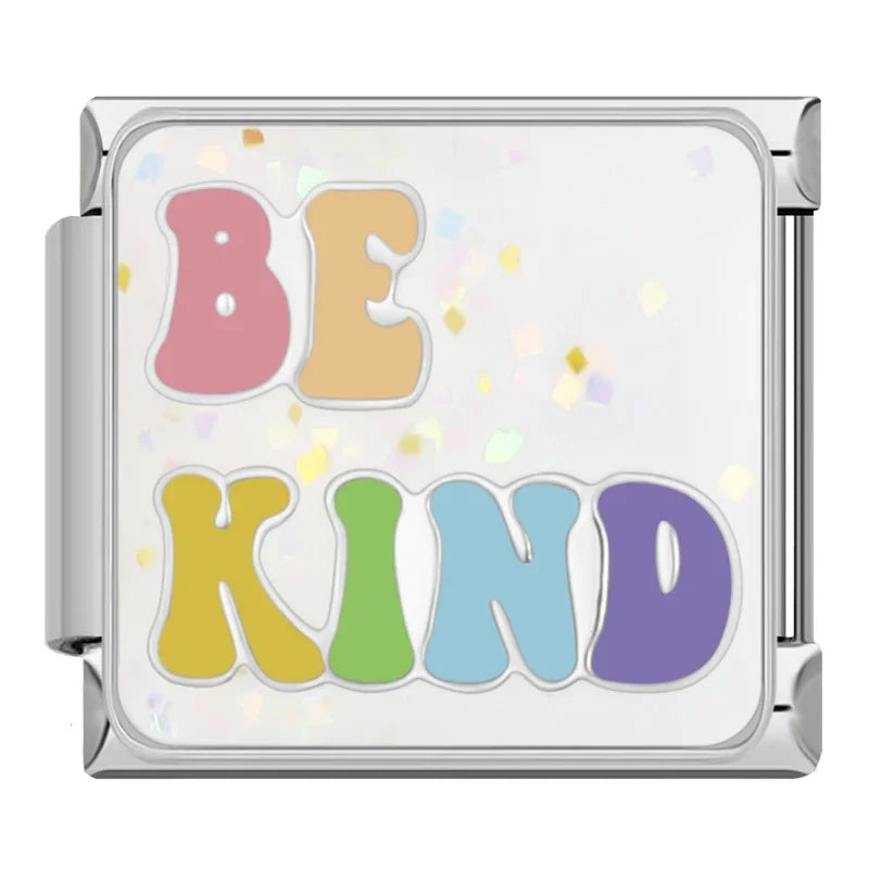 Be Kind Italian Charm Italian charm bracelet link in stainless steel