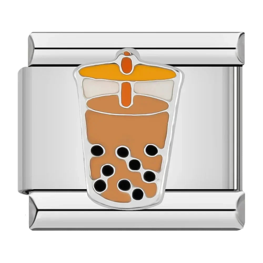 Boba Italian Charm Italian charm bracelet link in stainless steel