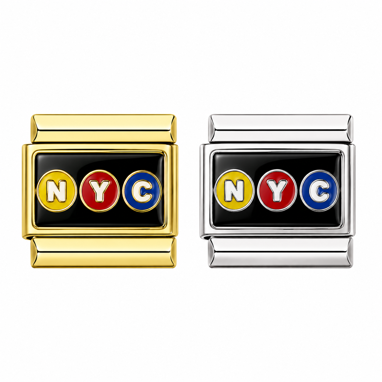 Nyc Italian Charm Italian charm bracelet link in stainless steel