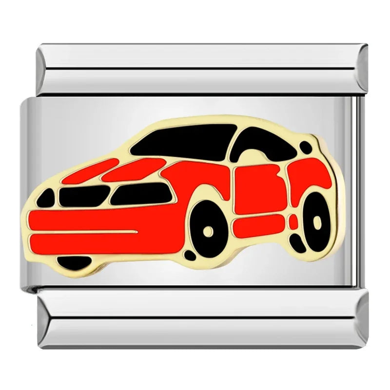 Car Italian Charm Italian charm bracelet link in stainless steel