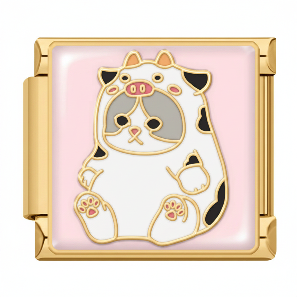 CAT COW ITALIAN CHARM