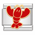 Lobster Italian Charm Italian charm bracelet link in stainless steel