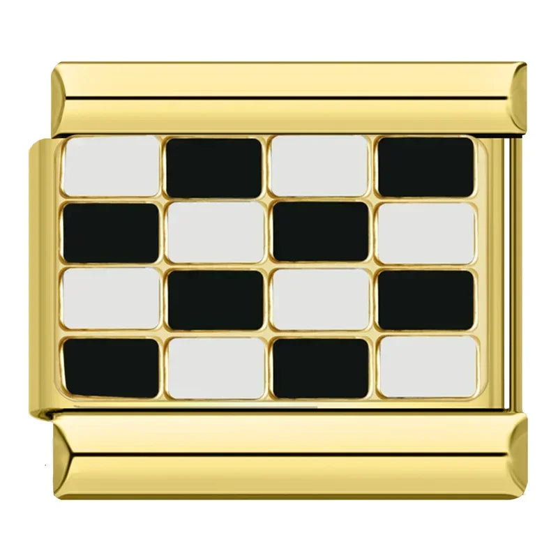 CHECKERED FLAG ITALIAN CHARM
