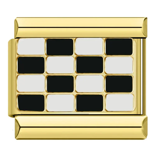 CHECKERED FLAG ITALIAN CHARM