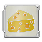 Cheese Italian Charm Italian charm bracelet link in stainless steel