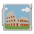 Colosseum Italian Charm Italian charm bracelet link in stainless steel