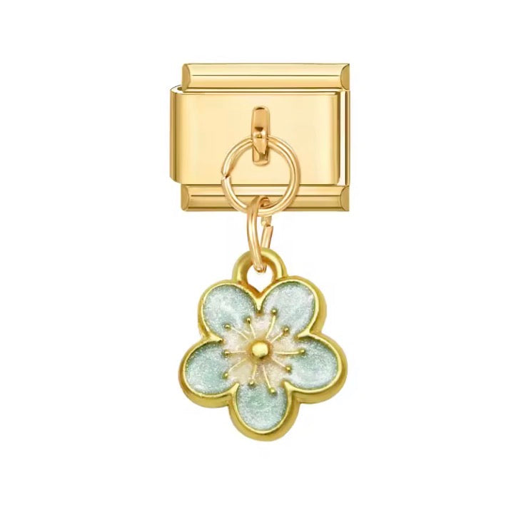 MINI FLOWER PENDANT ITALIAN CHARM