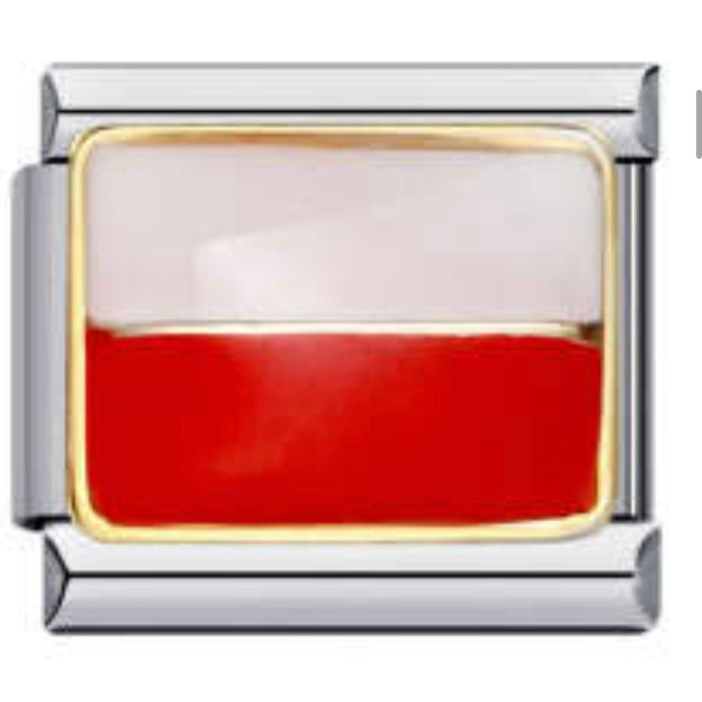 POLAND FLAG ITALIAN CHARM