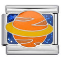 Jupiter Planet/Star Italian Charm Italian charm bracelet link in stainless steel