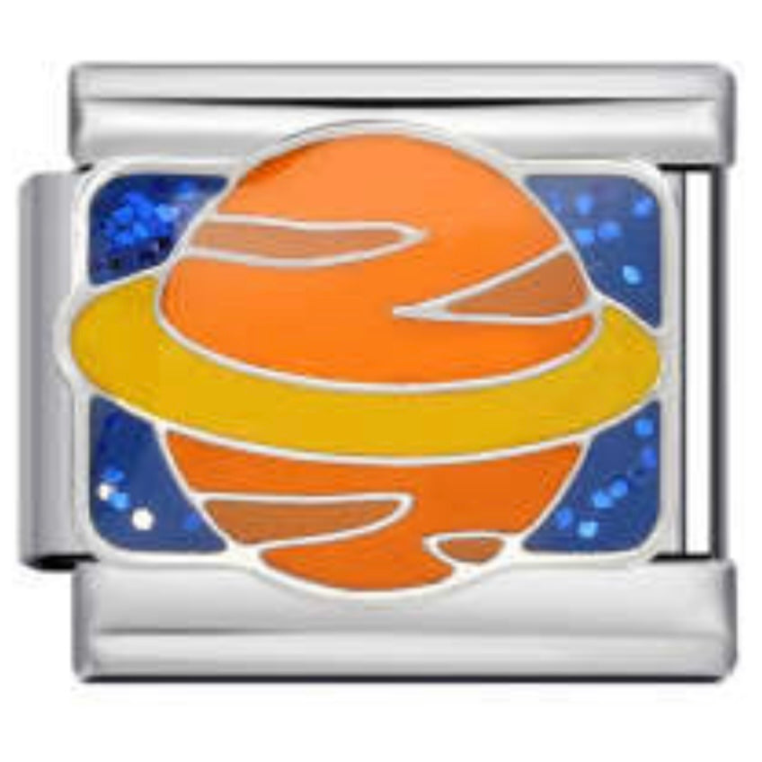 Jupiter Planet/Star Italian Charm Italian charm bracelet link in stainless steel