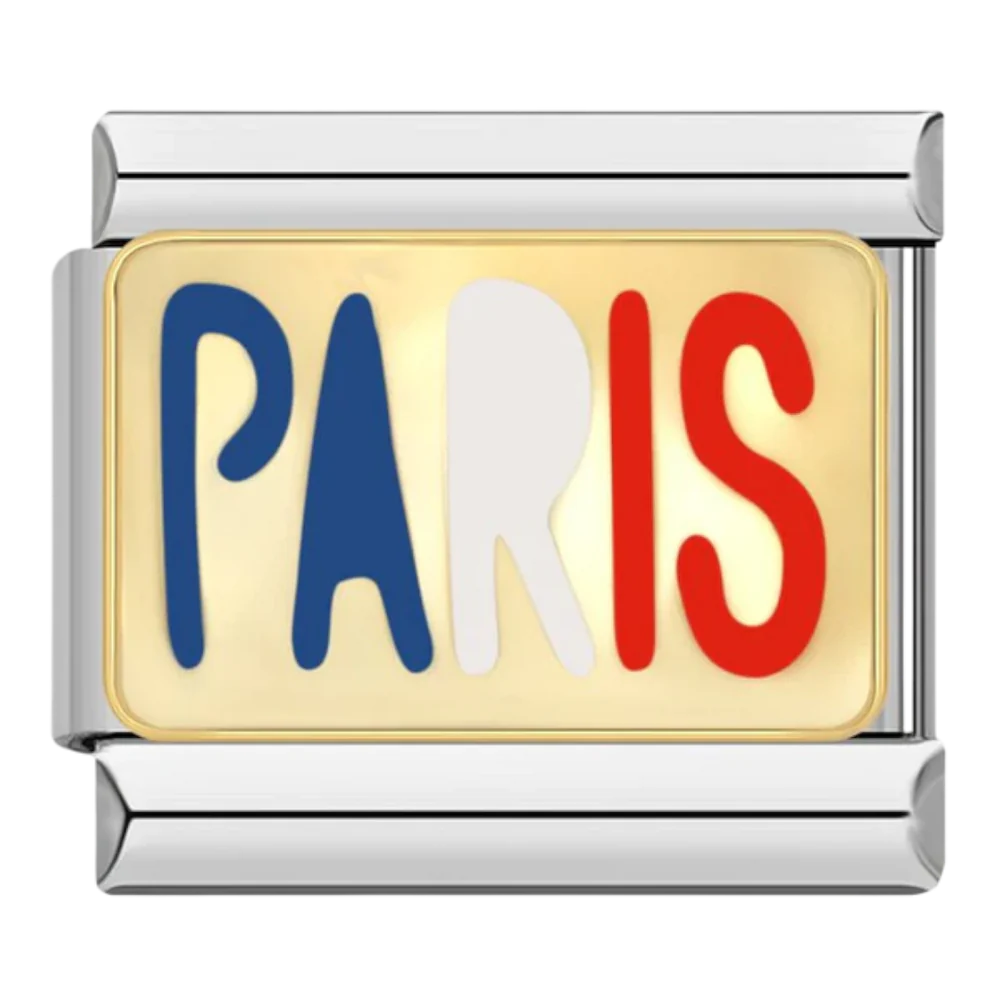 Paris Italian Charm Italian charm bracelet link in stainless steel