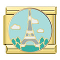 Eiffel Tower Italian Charm Italian charm bracelet link in stainless steel
