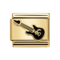 BLACK GUITAR ITALIAN CHARM