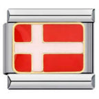 DENMARK FLAG ITALIAN CHARM