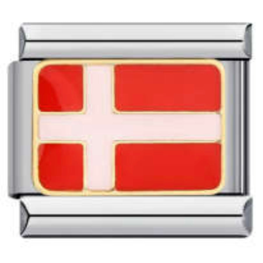 DENMARK FLAG ITALIAN CHARM