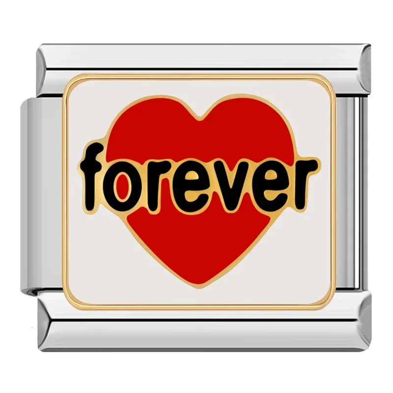 Forever Italian Charm Italian charm bracelet link in stainless steel