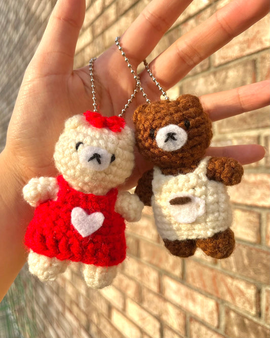 CAFÉ CROCHET BEAR KEYCHAINS