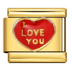 I LOVE YOU HEART ITALIAN CHARM