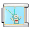 Plankton Italian Charm Italian charm bracelet link in stainless steel