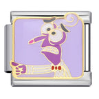 Fear Italian Charm Italian charm bracelet link in stainless steel