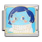 Sadness Italian Charm Italian charm bracelet link in stainless steel