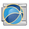 Beach Ball Italian Charm Italian charm bracelet link in stainless steel