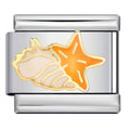 STARFISH AND SHELL ITALIAN CHARM