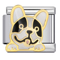 Frenchie Dog Italian Charm Italian charm bracelet link in stainless steel