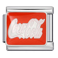 Cola Italian Charm Italian charm bracelet link in stainless steel