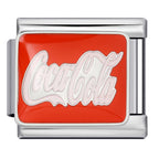Cola Italian Charm Italian charm bracelet link in stainless steel