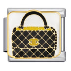 Flap Bag Italian Charm Italian charm bracelet link in stainless steel