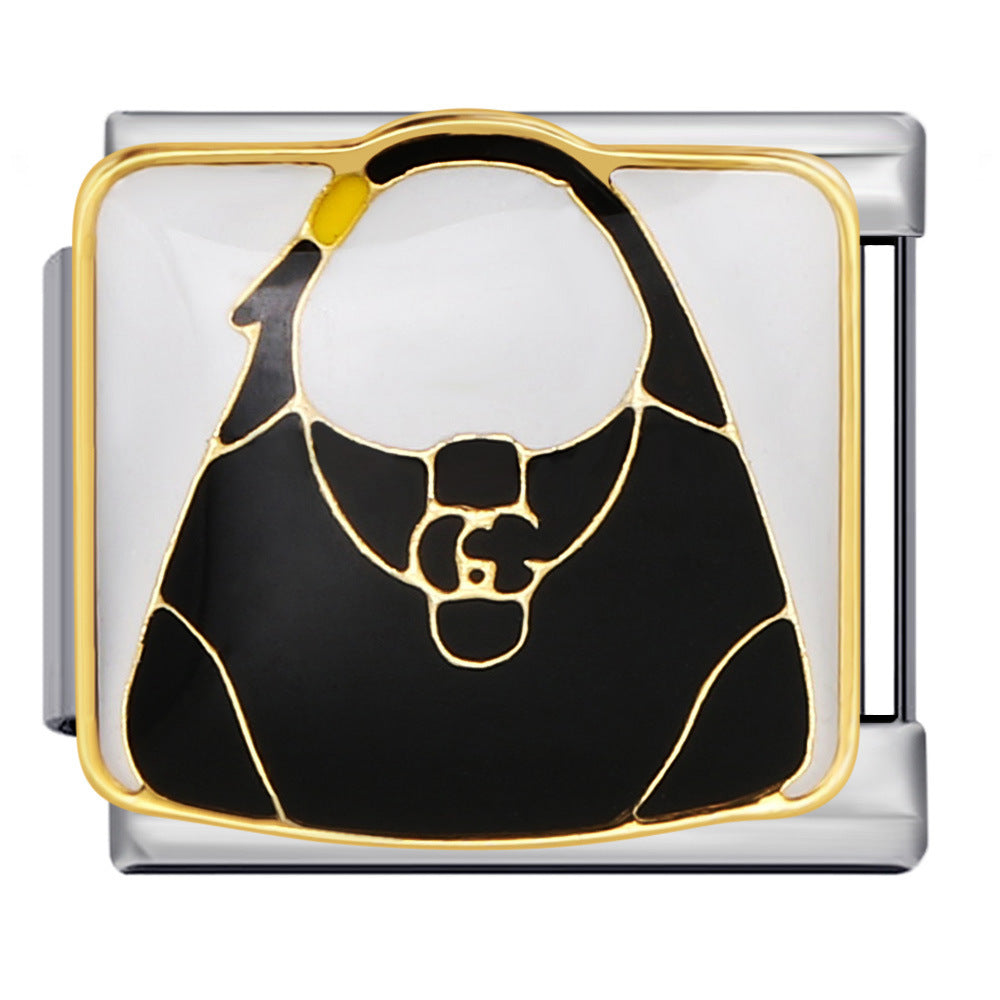 Jackie Bag Italian Charm Italian charm bracelet link in stainless steel