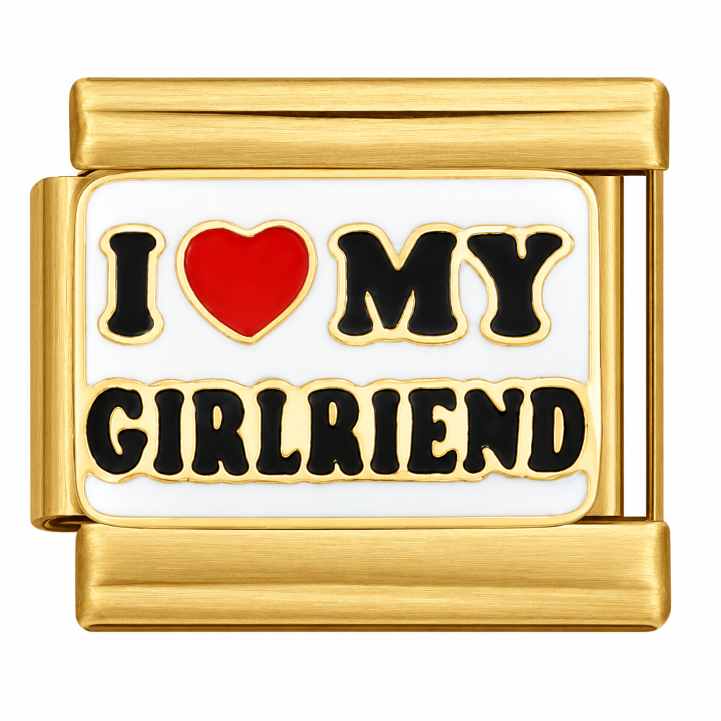 I HEART MY GIRLFRIEND ITALIAN CHARM