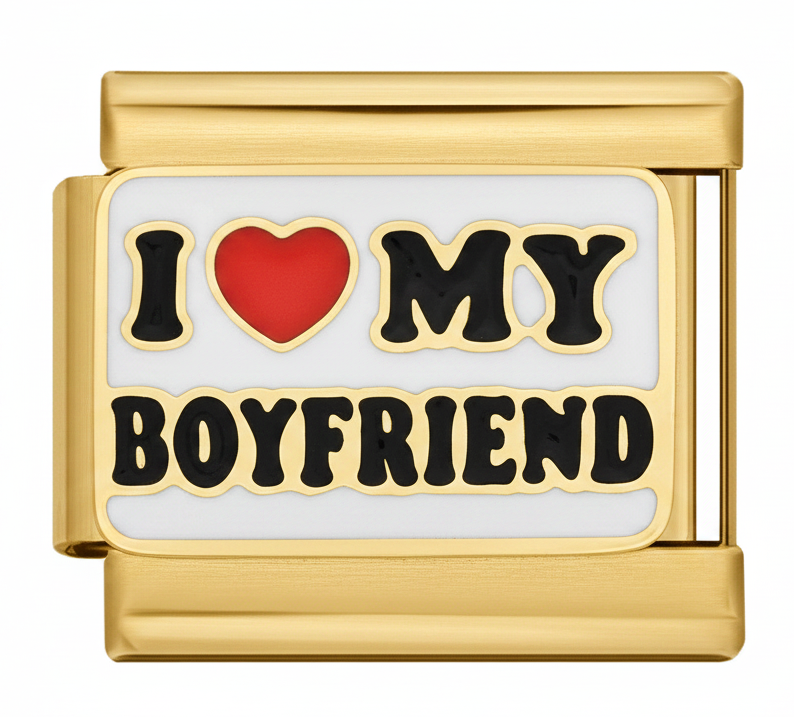 I HEART MY BOYFRIEND ITALIAN CHARM