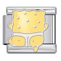 Sponge Undies Italian Charm Italian charm bracelet link in stainless steel