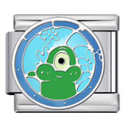 Plankton Italian Charm Italian charm bracelet link in stainless steel