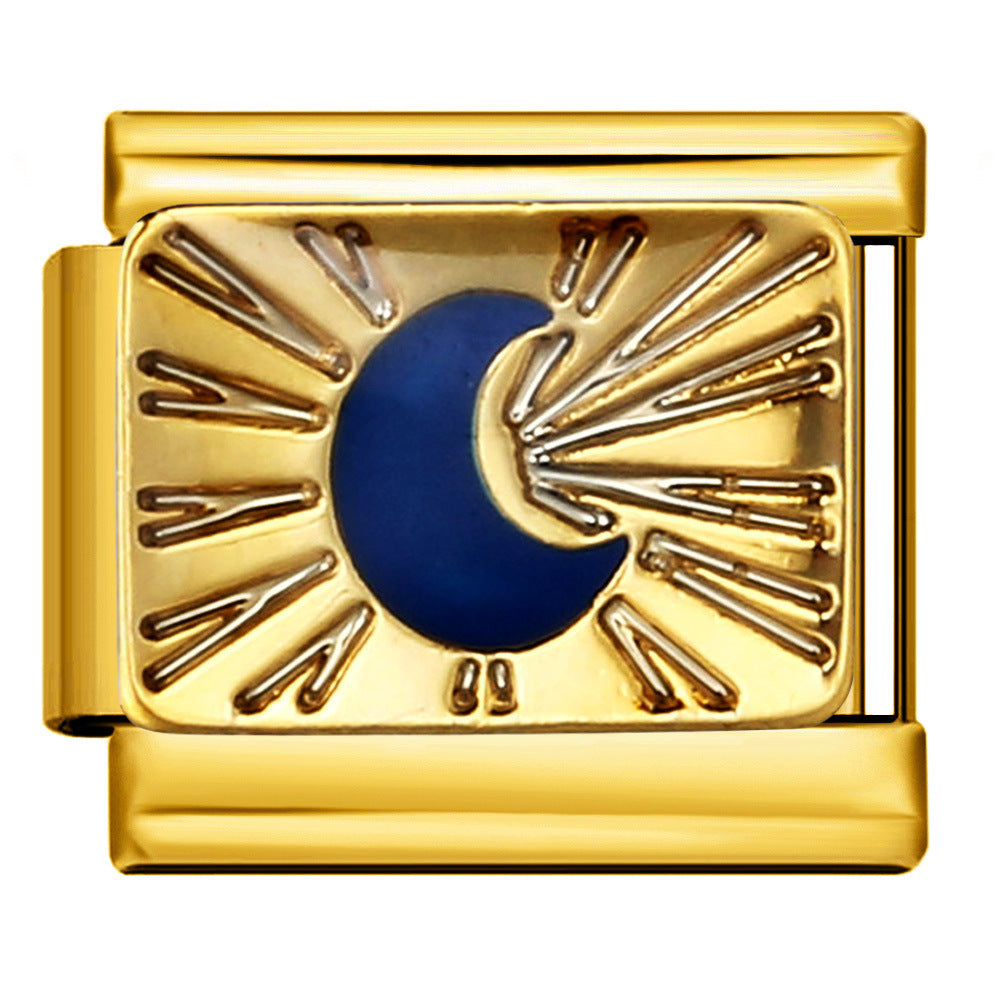 SHINING BLUE MOON ITALIAN CHARM