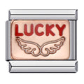 Lucky Italian Charm Italian charm bracelet link in stainless steel
