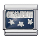 Champion Italian Charm Italian charm bracelet link in stainless steel