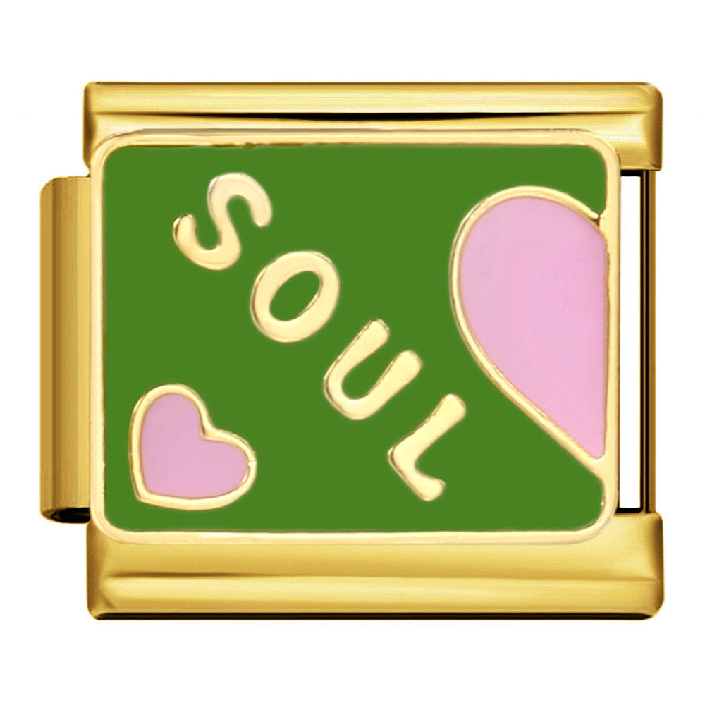 Soul Italian Charm Italian charm bracelet link in stainless steel