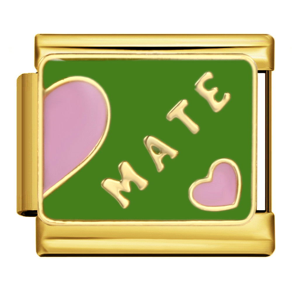 Mate Italian Charm Italian charm bracelet link in stainless steel