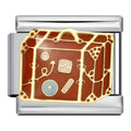 Luggage Italian Charm Italian charm bracelet link in stainless steel