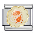 Pumpkin Spice Latte Italian Charm Italian charm bracelet link in stainless steel
