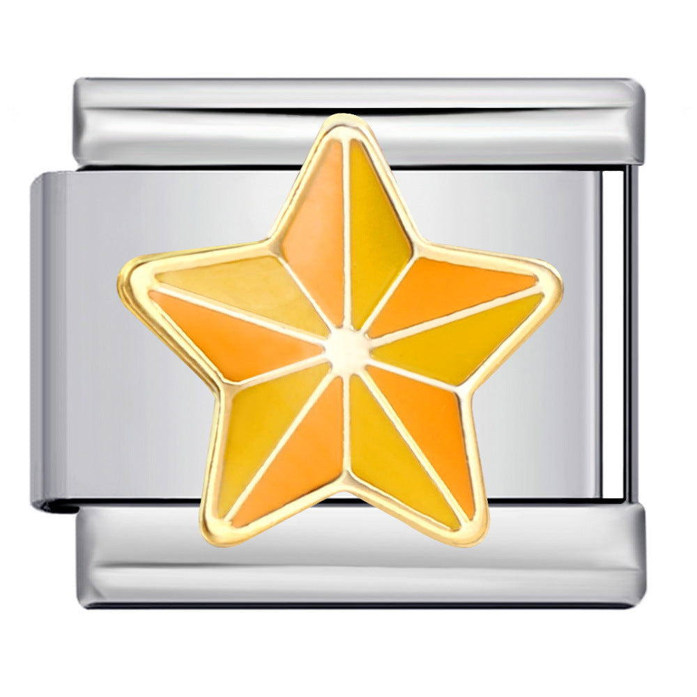 Star Tree Topper Italian Charm Italian charm bracelet link in stainless steel